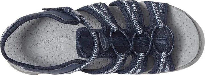 SKECHERS Arch Fit Reggae Women's Shoes Navy : 5 B - Medium, Synthetic/Textile - Image 2