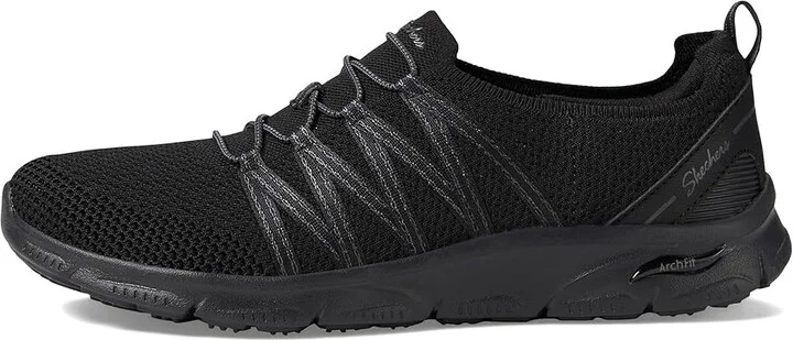 SKECHERS Arch Fit Sunny - Creative Pass Women's Shoes Black : 8 B - Medium, Synthetic - Image 6