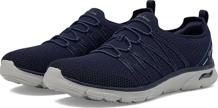 SKECHERS Arch Fit Sunny - Creative Pass Women's Shoes Navy : 9 B - Medium, Synthetic
