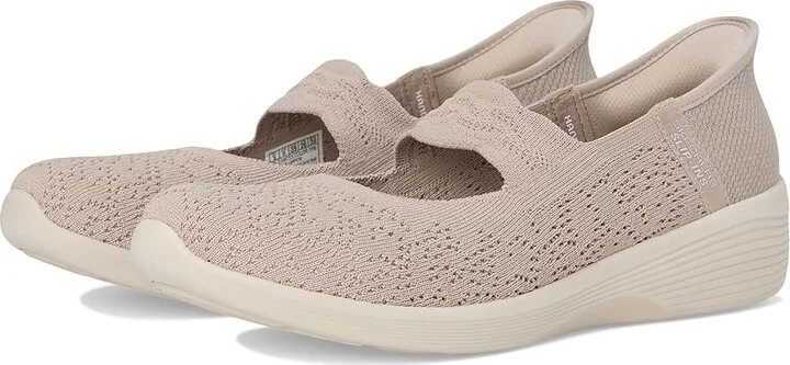 SKECHERS Arya - Oh So Sweet Hands Free Slip-Ins Women's Shoes Taupe : 9 B - Medium, Rubber