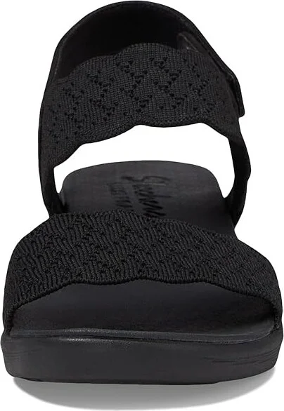 SKECHERS Arya - On The Rise Women's Shoes Black/Black : 9 B - Medium, Synthetic - Image 2