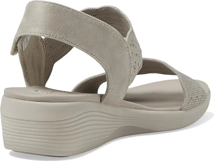 SKECHERS Arya - On The Rise Women's Shoes Taupe : 9 B - Medium, Synthetic - Image 4
