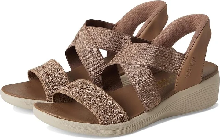 SKECHERS Arya - Very Demure Hands Free Slip-Ins Women's Sandals Mocha : 11 B - Medium, Rubber
