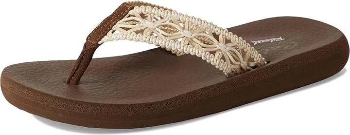 SKECHERS Asana - Ocean Breezer Women's Sandals Brown : 9 B - Medium, Leather - Image 5