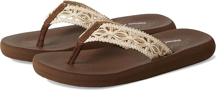 SKECHERS Asana - Ocean Breezer Women's Sandals Brown : 9 B - Medium, Leather