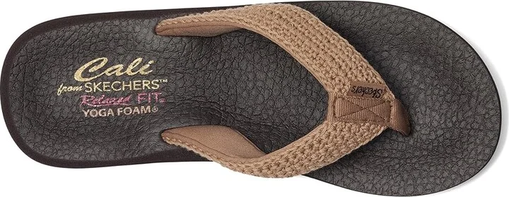 SKECHERS Asana - Valley Chic Women's Sandals Mocha : 5 B - Medium - Image 2