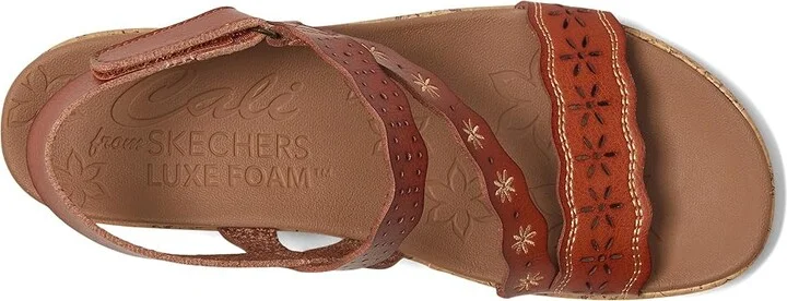 SKECHERS Beverlee - Cherished Aura Women's Sandals Luggage : 7.5 B - Medium, Rubber - Image 2