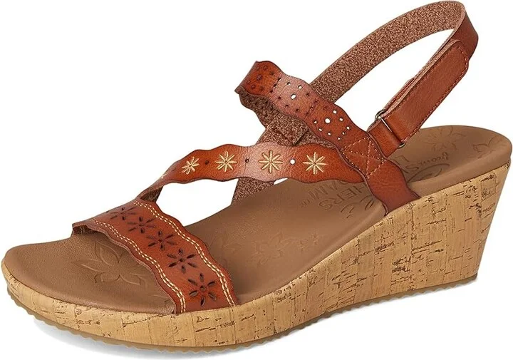 SKECHERS Beverlee - Cherished Aura Women's Sandals Luggage : 7.5 B - Medium, Rubber - Image 5
