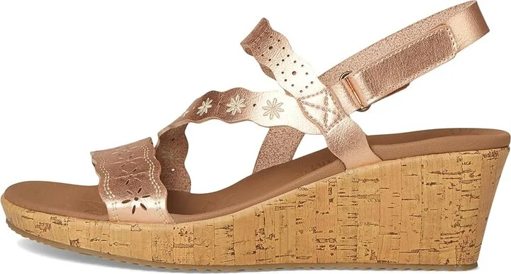 SKECHERS Beverlee - Cherished Aura Women's Sandals Rose Gold : 10 B - Medium, Rubber - Image 6