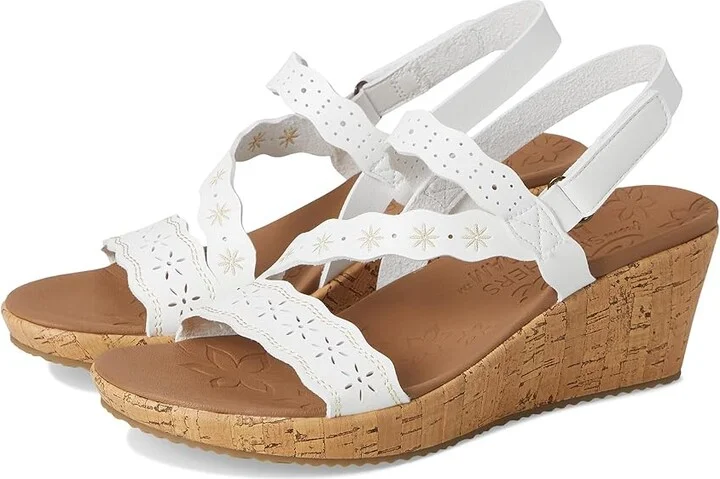 SKECHERS Beverlee - Cherished Aura Women's Sandals White : 5.5 B - Medium, Rubber