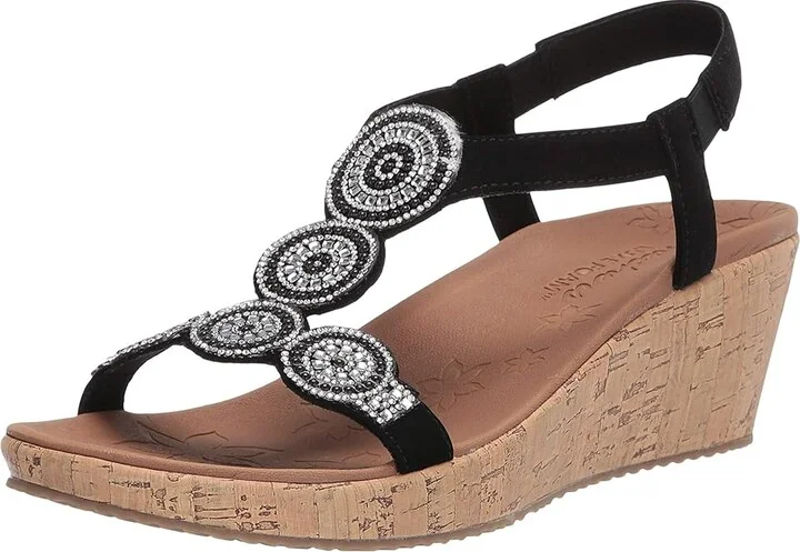 SKECHERS Beverlee - Date Glam Women's Shoes Black : 6 B - Medium, Synthetic - Image 2