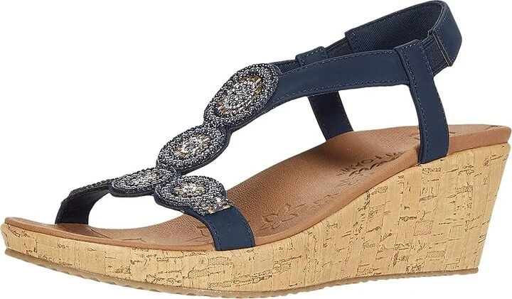 SKECHERS Beverlee - Date Glam Women's Shoes Navy : 6 B - Medium, Synthetic - Image 2