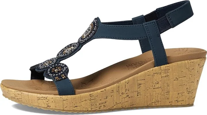 SKECHERS Beverlee - Date Glam Women's Shoes Navy : 6 B - Medium, Synthetic - Image 7