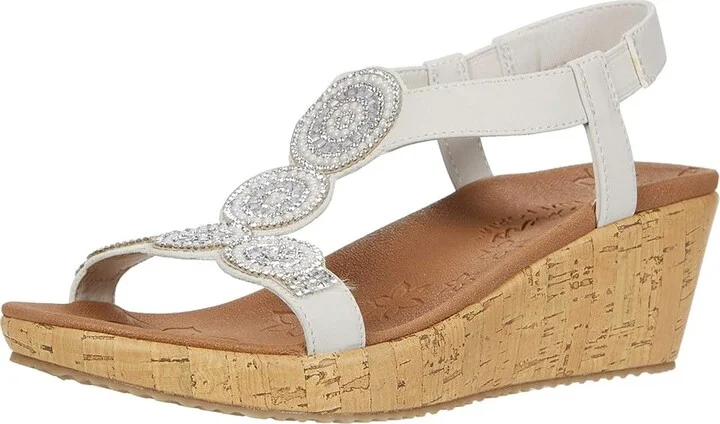 SKECHERS Beverlee - Date Glam Women's Shoes Off-White : 5.5 B - Medium, Synthetic - Image 2
