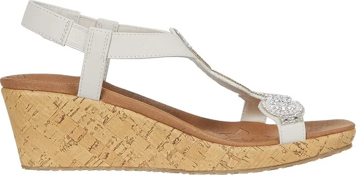 SKECHERS Beverlee - Date Glam Women's Shoes Off-White : 5.5 B - Medium, Synthetic - Image 8