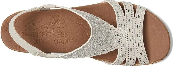 SKECHERS Beverlee - Dazzling Charm Women's Sandals White : 11 B - Medium, Rubber/Synthetic - Image 2