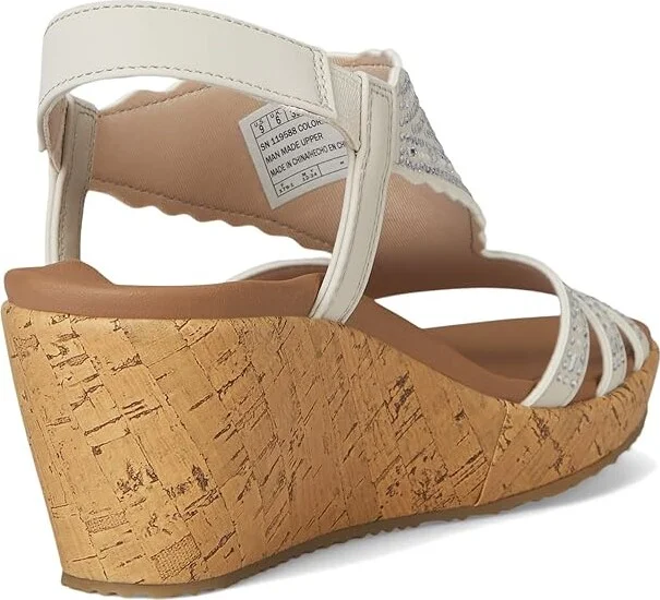 SKECHERS Beverlee - Dazzling Charm Women's Sandals White : 11 B - Medium, Rubber/Synthetic - Image 4