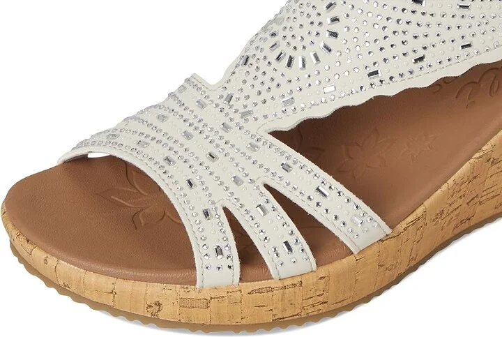SKECHERS Beverlee - Dazzling Charm Women's Sandals White : 11 B - Medium, Rubber/Synthetic - Image 7