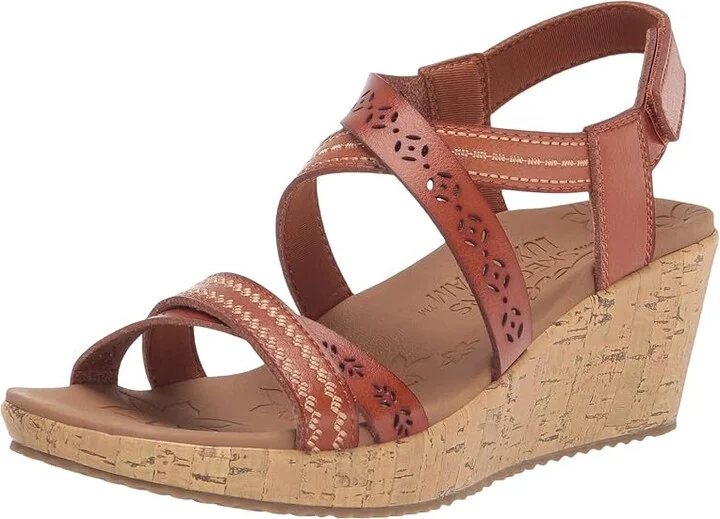 SKECHERS Beverlee - Delicate Glow Women's Shoes Luggage : 5.5 B - Medium, Synthetic