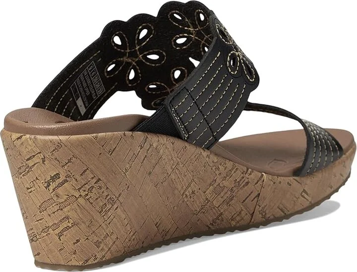 SKECHERS Beverlee - Garden Picnic Women's Shoes Black : 10 B - Medium - Image 4