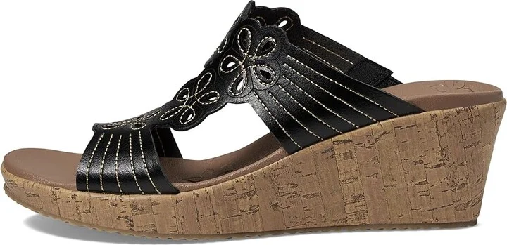 SKECHERS Beverlee - Garden Picnic Women's Shoes Black : 10 B - Medium - Image 5