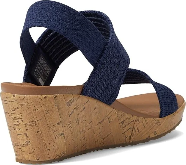 SKECHERS Beverlee - Sheer Luck Women's Shoes Navy : 5.5 B - Medium, Textile - Image 4