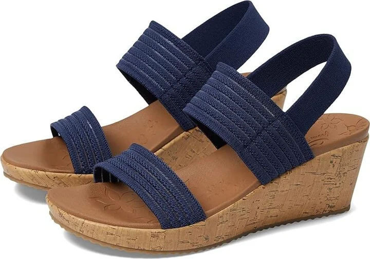 SKECHERS Beverlee - Sheer Luck Women's Shoes Navy : 5.5 B - Medium, Textile