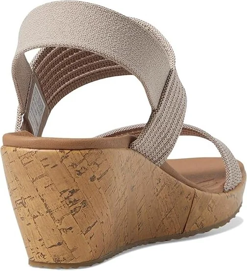 SKECHERS Beverlee - Sheer Luck Women's Shoes Taupe : 5.5 B - Medium, Textile - Image 4