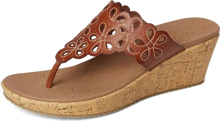 SKECHERS Beverlee - Summer Spirit Women's Sandals Luggage : 11 B - Medium, Synthetic - Image 5