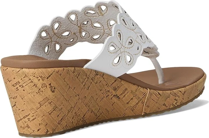 SKECHERS Beverlee - Summer Spirit Women's Sandals White : 11 B - Medium, Synthetic - Image 4