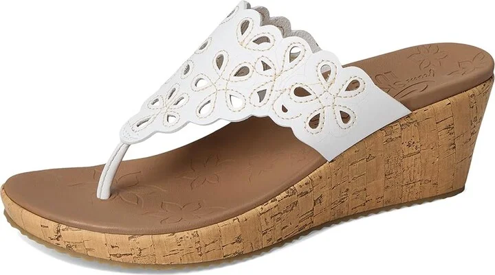 SKECHERS Beverlee - Summer Spirit Women's Sandals White : 11 B - Medium, Synthetic - Image 5
