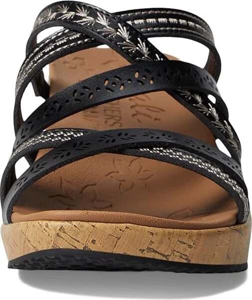 SKECHERS Beverlee - Tiger Posse Women's Sandals Black : 9.5 B - Medium, Synthetic - Image 3