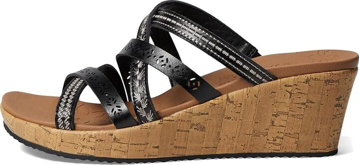 SKECHERS Beverlee - Tiger Posse Women's Sandals Black : 9.5 B - Medium, Synthetic - Image 7