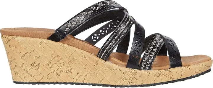 SKECHERS Beverlee - Tiger Posse Women's Sandals Black : 9.5 B - Medium, Synthetic - Image 8