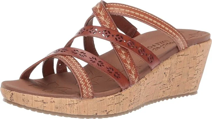 SKECHERS Beverlee - Tiger Posse Women's Sandals Luggage : 5 B - Medium, Synthetic - Image 2