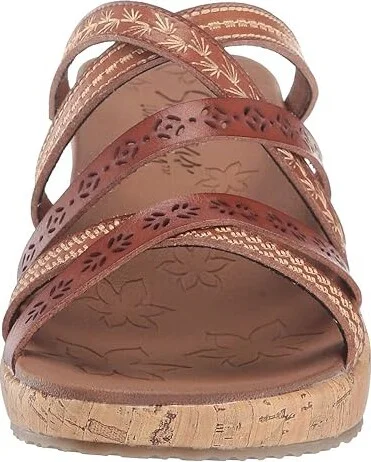 SKECHERS Beverlee - Tiger Posse Women's Sandals Luggage : 5 B - Medium, Synthetic - Image 6