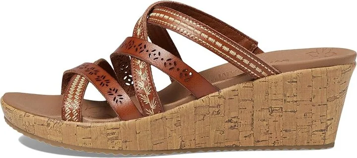 SKECHERS Beverlee - Tiger Posse Women's Sandals Luggage : 5 B - Medium, Synthetic - Image 7