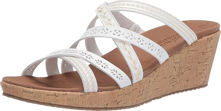 SKECHERS Beverlee - Tiger Posse Women's Sandals White : 5.5 B - Medium, Synthetic - Image 2