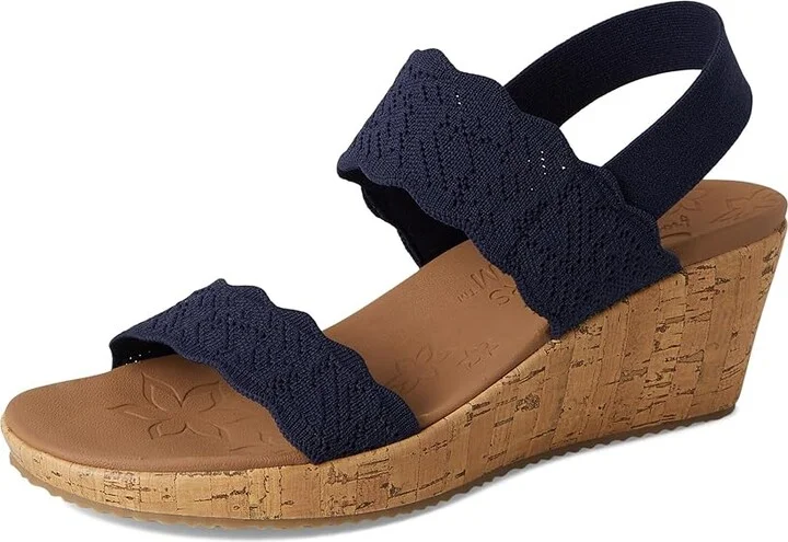 SKECHERS Beverlee - Timeless Touch Women's Sandals Navy : 6.5 B - Medium, Rubber - Image 5