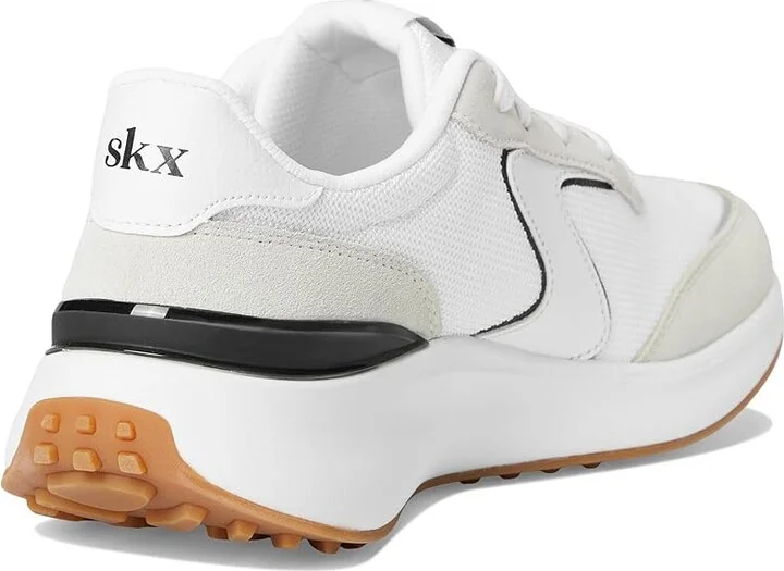 SKECHERS Blvd Retro Revival Women's Shoes White Black : 9.5 B - Medium, Suede - Image 4