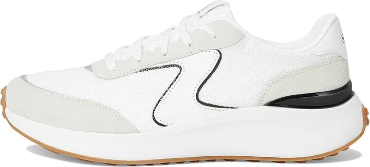 SKECHERS Blvd Retro Revival Women's Shoes White Black : 9.5 B - Medium, Suede - Image 6