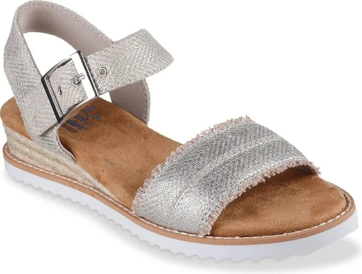Skechers BOBS from Skechers Desert Kiss Gold Crush Wedge Sandal