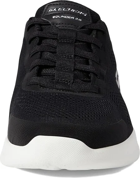 SKECHERS Bounder 2.0 Emerged Hands Free Slip-Ins Men's Shoes Black/White : 7 D - Medium, Synthetic/Textile - Image 5