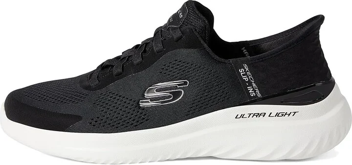 SKECHERS Bounder 2.0 Emerged Hands Free Slip-Ins Men's Shoes Black/White : 7 D - Medium, Synthetic/Textile - Image 6