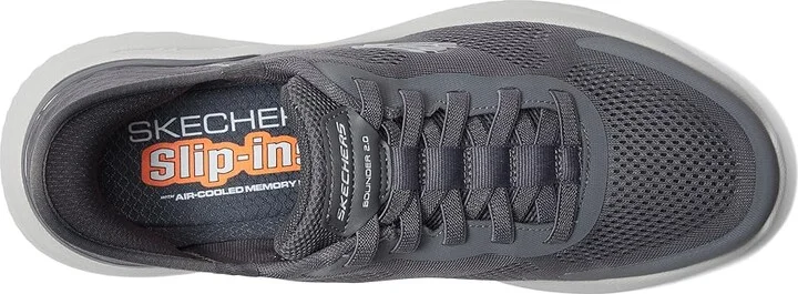 SKECHERS Bounder 2.0 Emerged Hands Free Slip-Ins Men's Shoes Charcoal : 9 D - Medium, Synthetic/Textile - Image 2