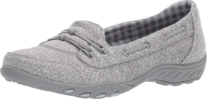 SKECHERS Breathe-Easy - Good Influence Women's Shoes Gray : 5 B - Medium, Textile - Image 2