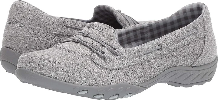SKECHERS Breathe-Easy - Good Influence Women's Shoes Gray : 5 B - Medium, Textile