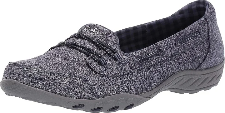 SKECHERS Breathe-Easy - Good Influence Women's Shoes Navy : 6 B - Medium, Textile - Image 2
