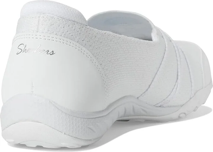 SKECHERS Breathe Easy - Harbor Hues Women's Shoes White : 6.5 B - Medium - Image 4