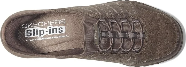 SKECHERS Breathe Easy- Home Body Hands Free Slip-Ins Women's Shoes Dark Taupe : 6.5 B - Medium - Image 2